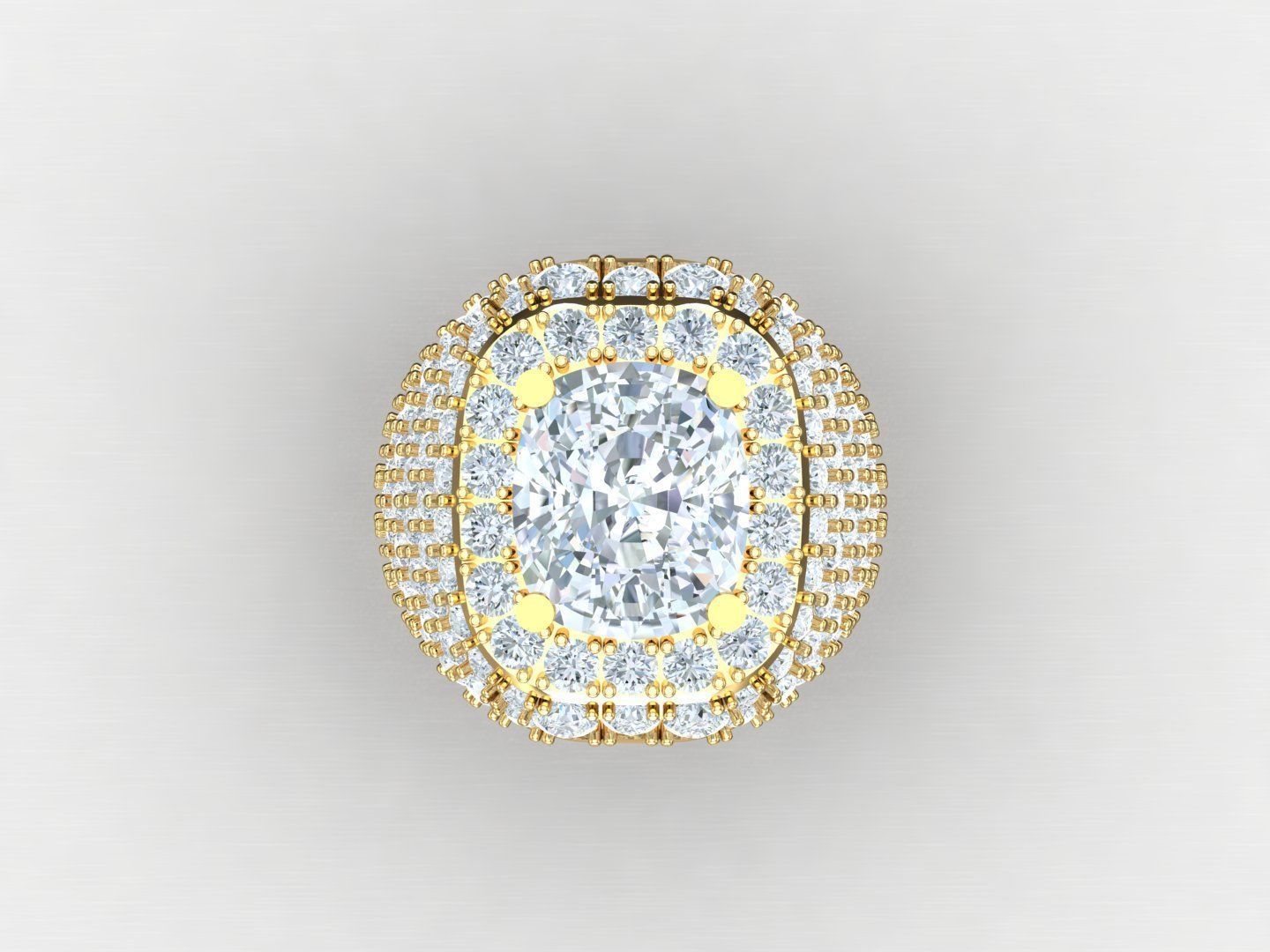  Wedding Men Diamond Ring 1MR70 3D print model_4