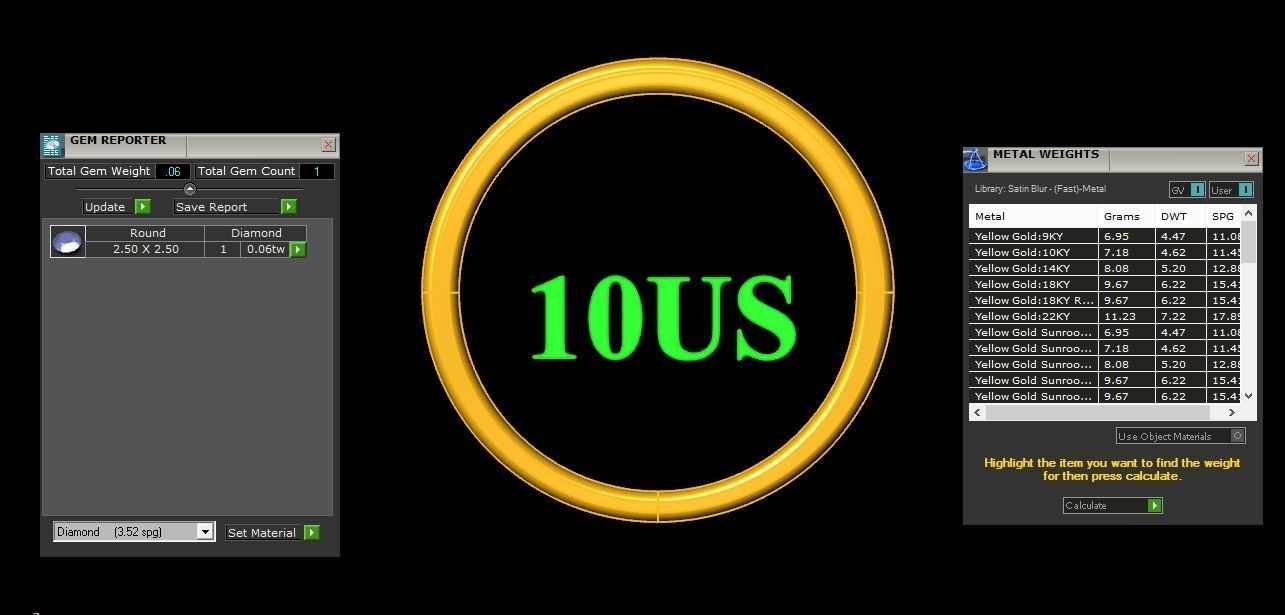  Wedding Men Diamond Ring 1MR69 3D print model_1