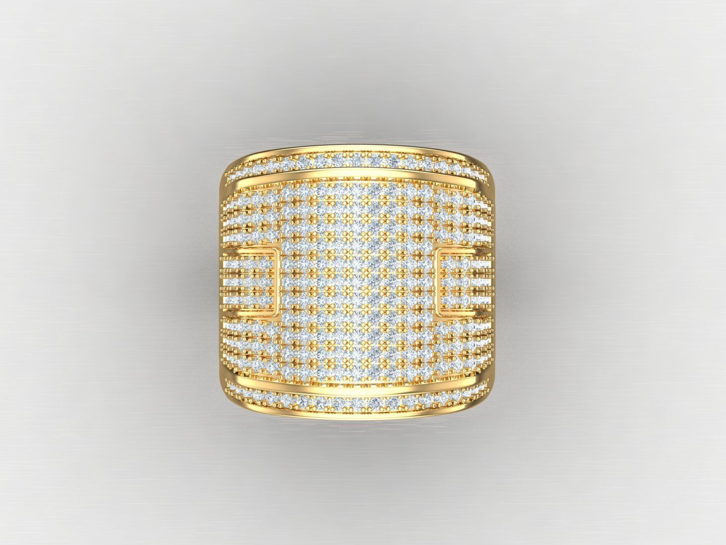  Wedding Men Diamond Ring 1MR56 3D print model_4