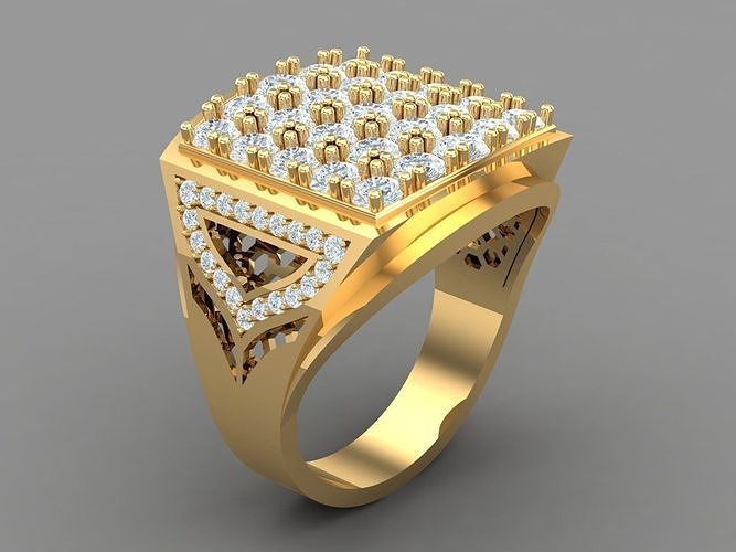 Wedding and engagement ring men 1MR55 3D print model