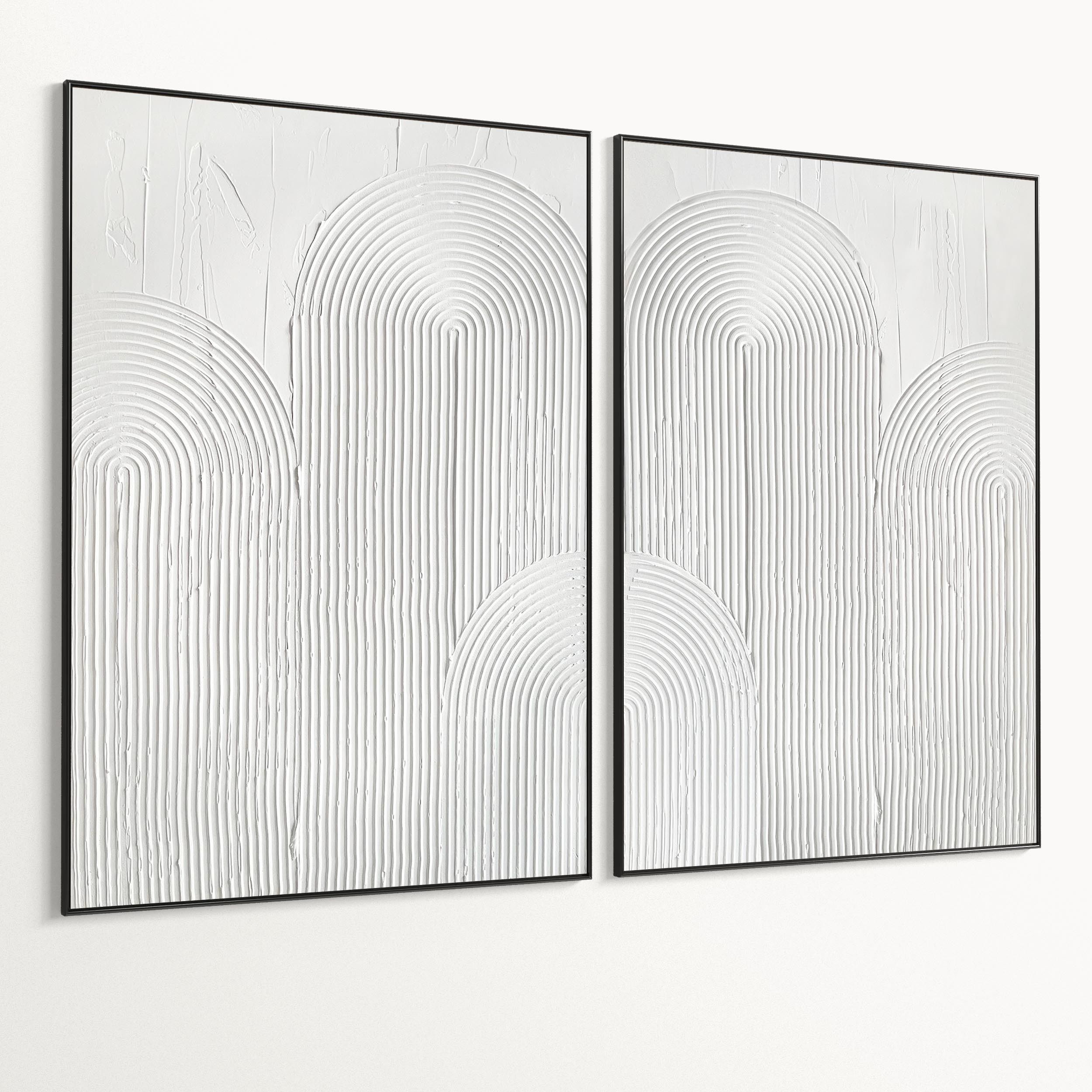 Plaster Two Photo Frame 481 Low-poly 3D model_6