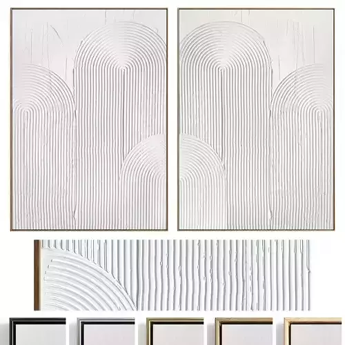 Plaster Two Photo Frame 481