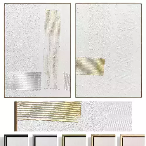 Plaster Two Photo Frame 484