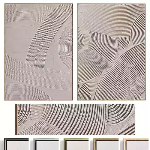 Plaster Two Photo Frame 486