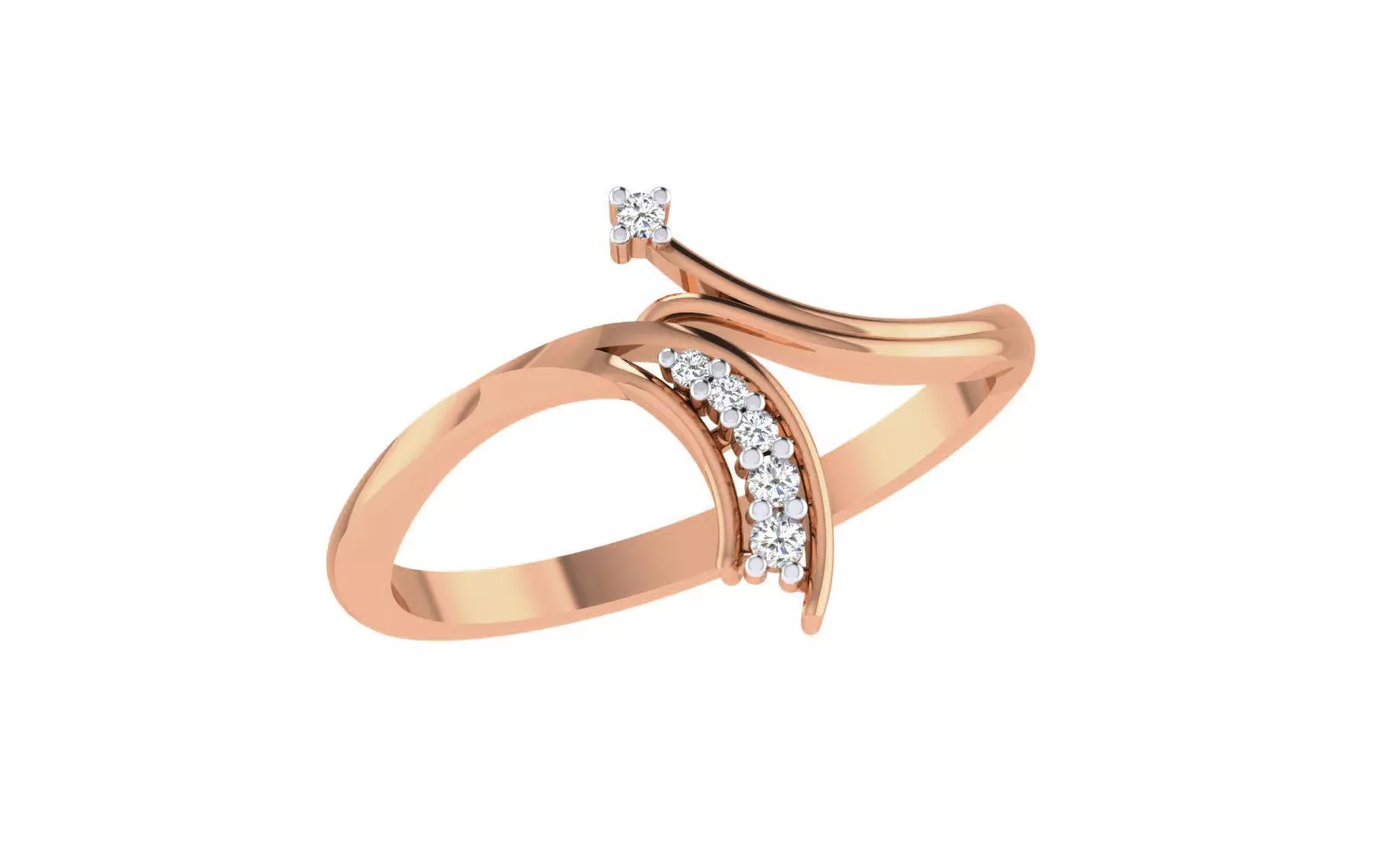 Ultra light wt Women Ring 3dm renders details 3D print model