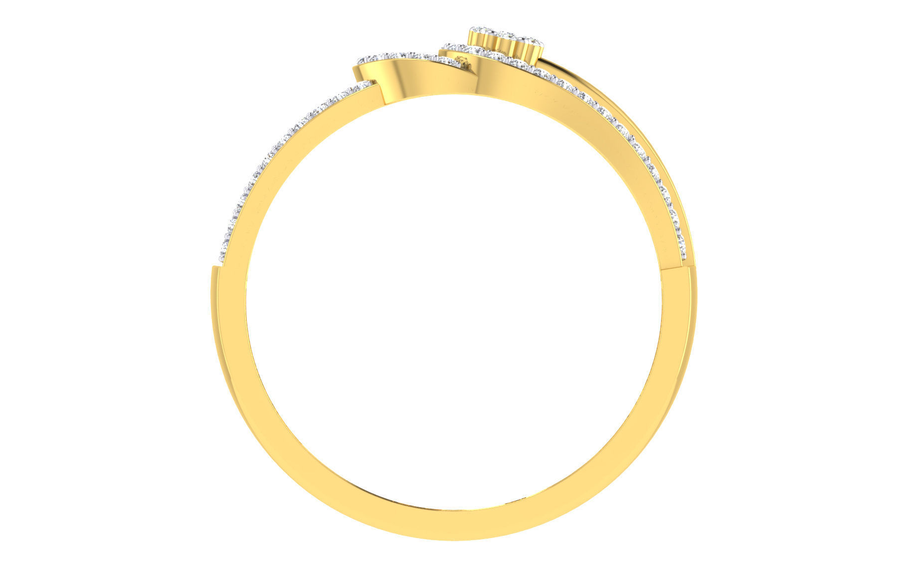 Ultra light wt Women Ring 3dm renders details  3D print model_3