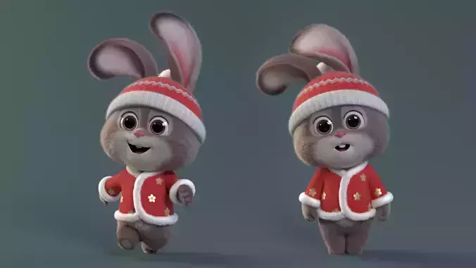 Cartoon cute rabbit