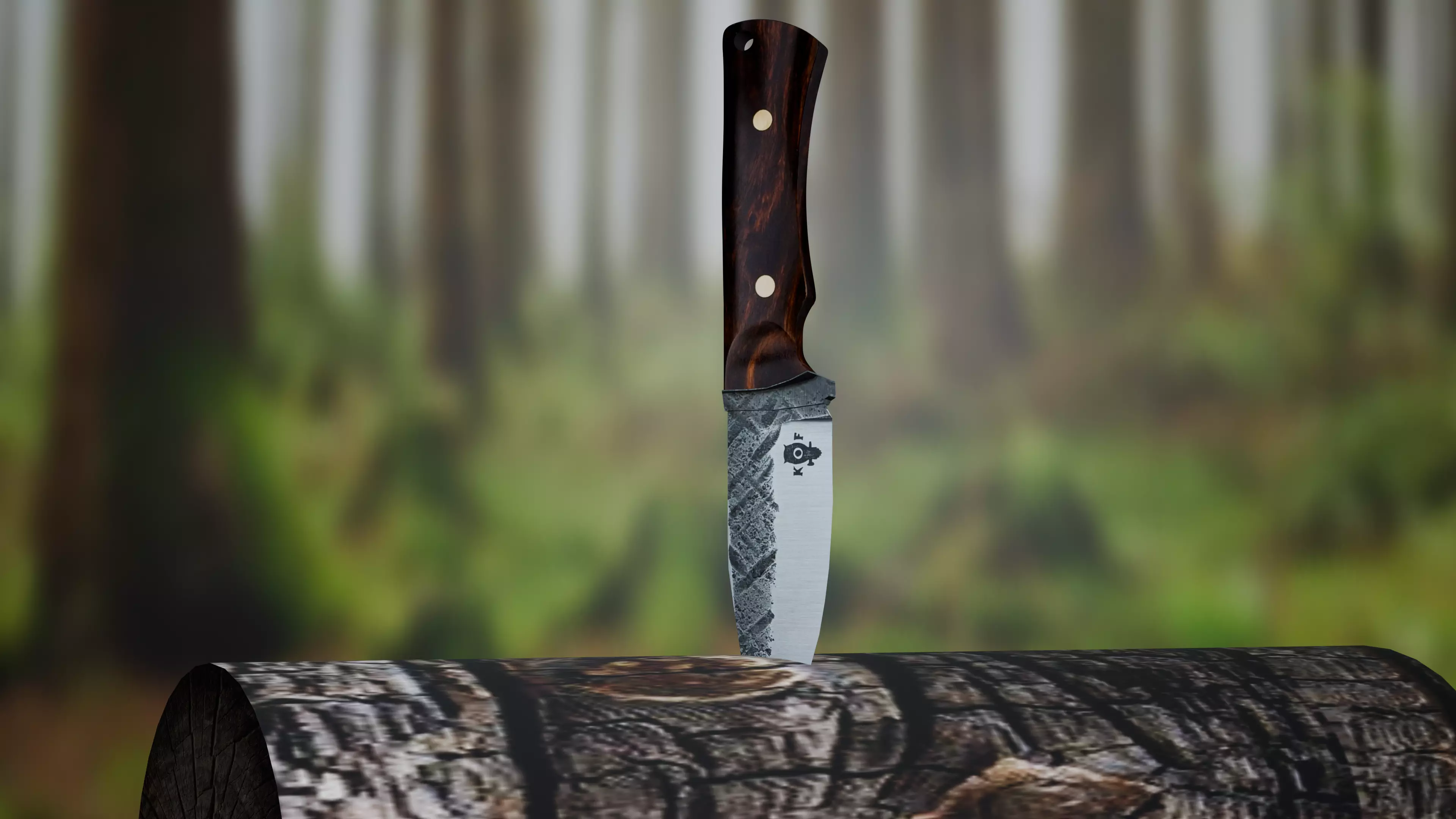 Free hunting knife Free 3D model