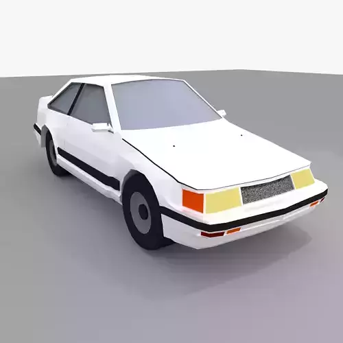 Toyota Corolla Low Poly Car