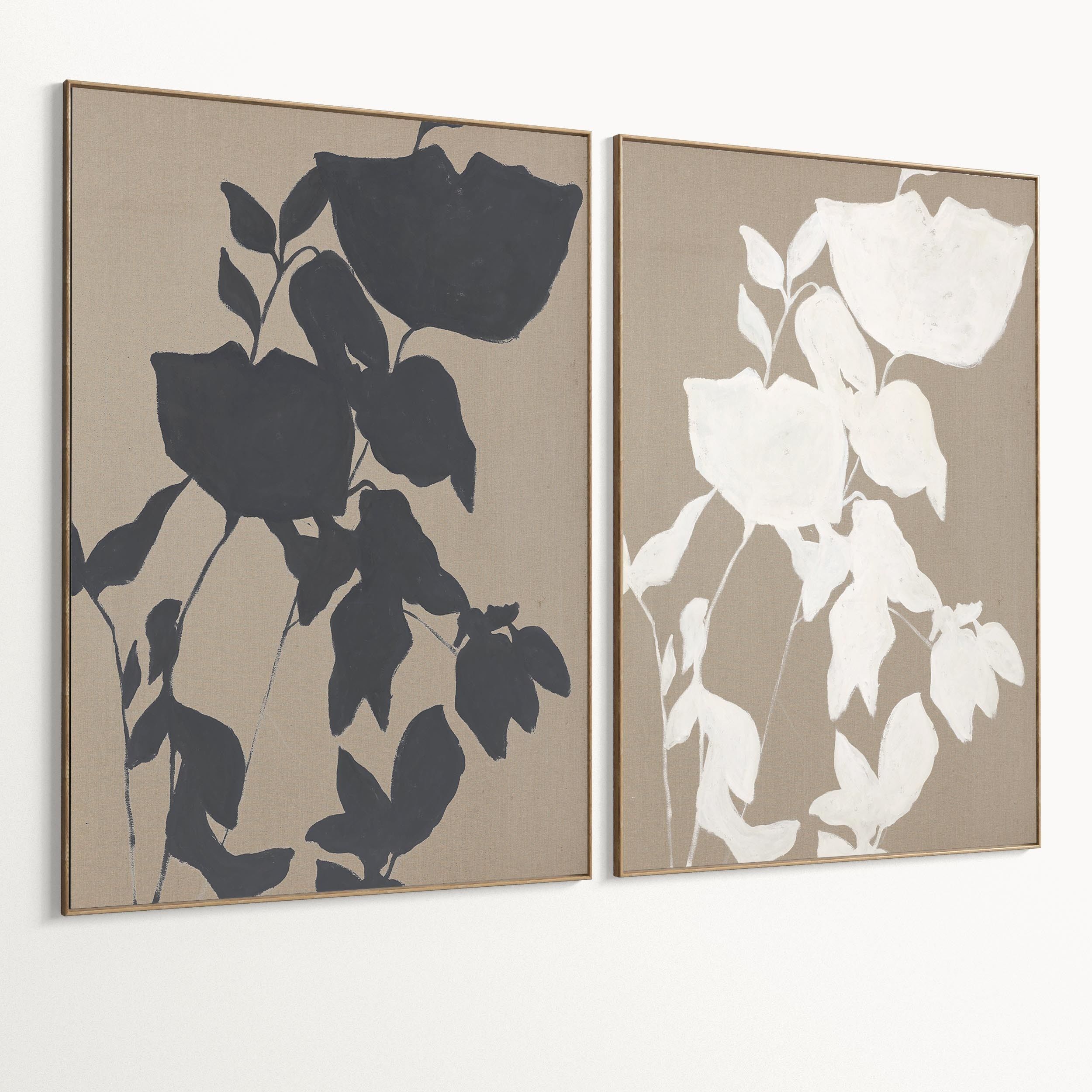 Plaster Two Photo Frame 487 Low-poly 3D model_1