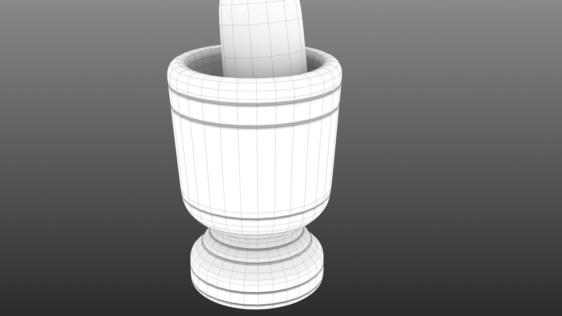 Wood Mortar 3D model_17