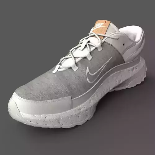 Nike Crater Remixa White Photon Dust Low-poly 3D model
