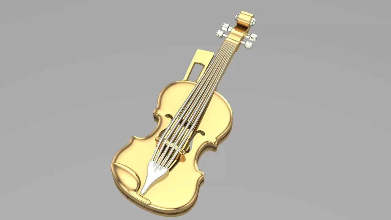 Golden Guitar 3D print model