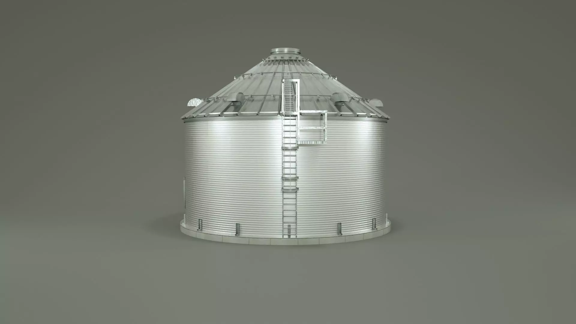 Grain Silo 3D Model 3D model