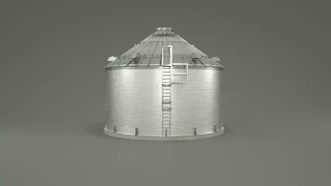 Grain Silo 3D Model 3D model