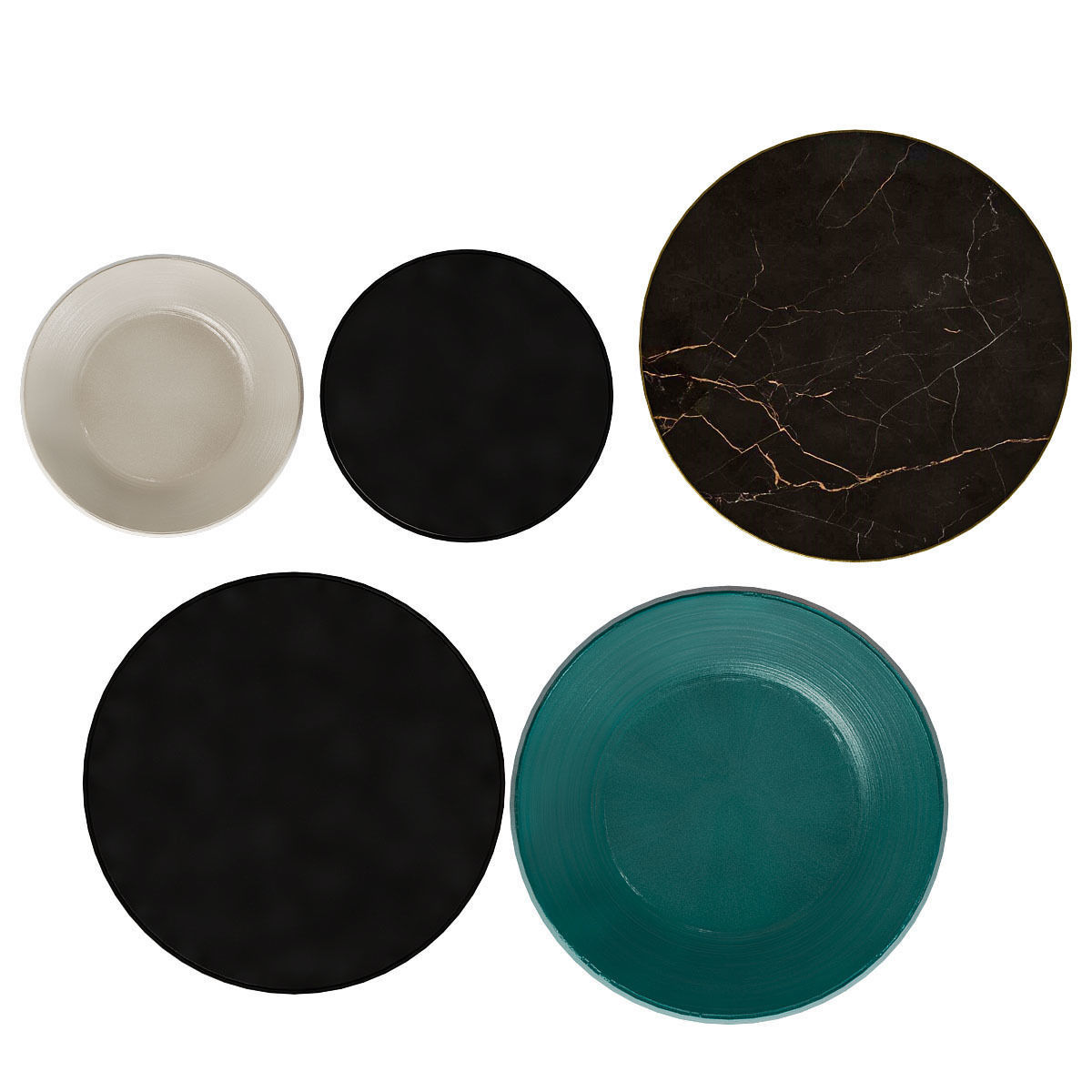 Coffee tables set Vaso and Tuba 3D model_2