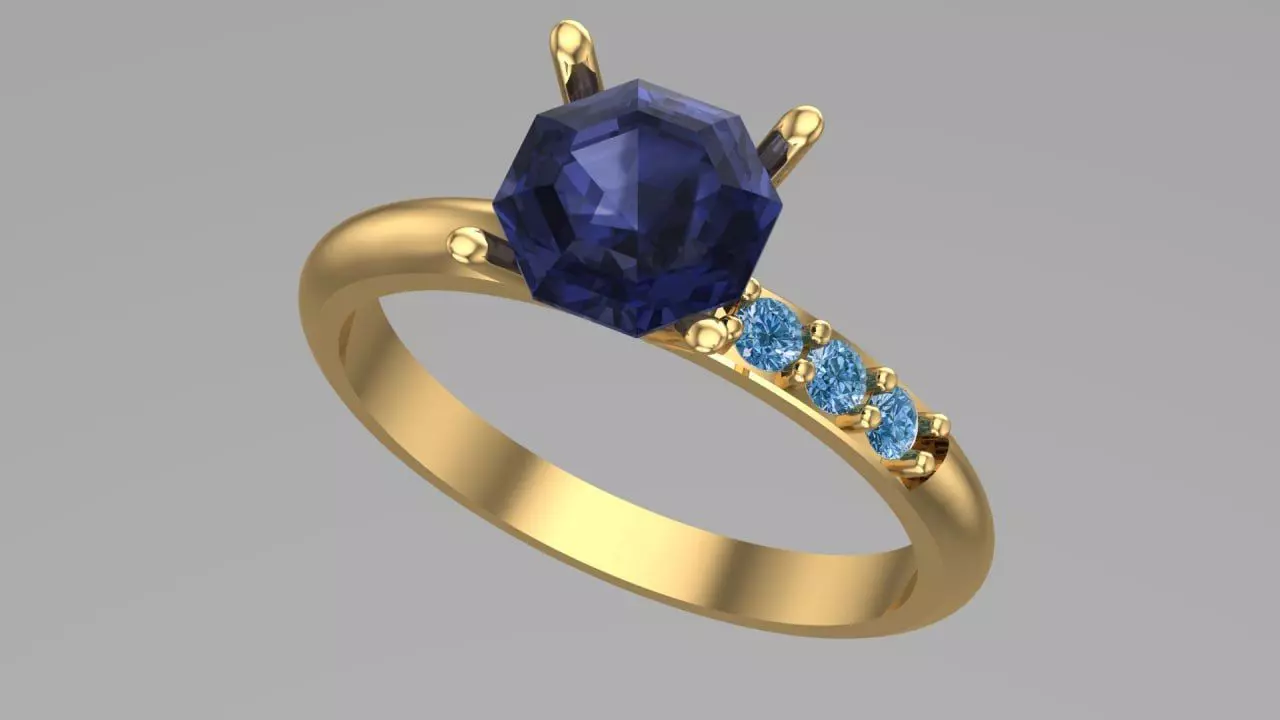 free simple ring Free 3D print model