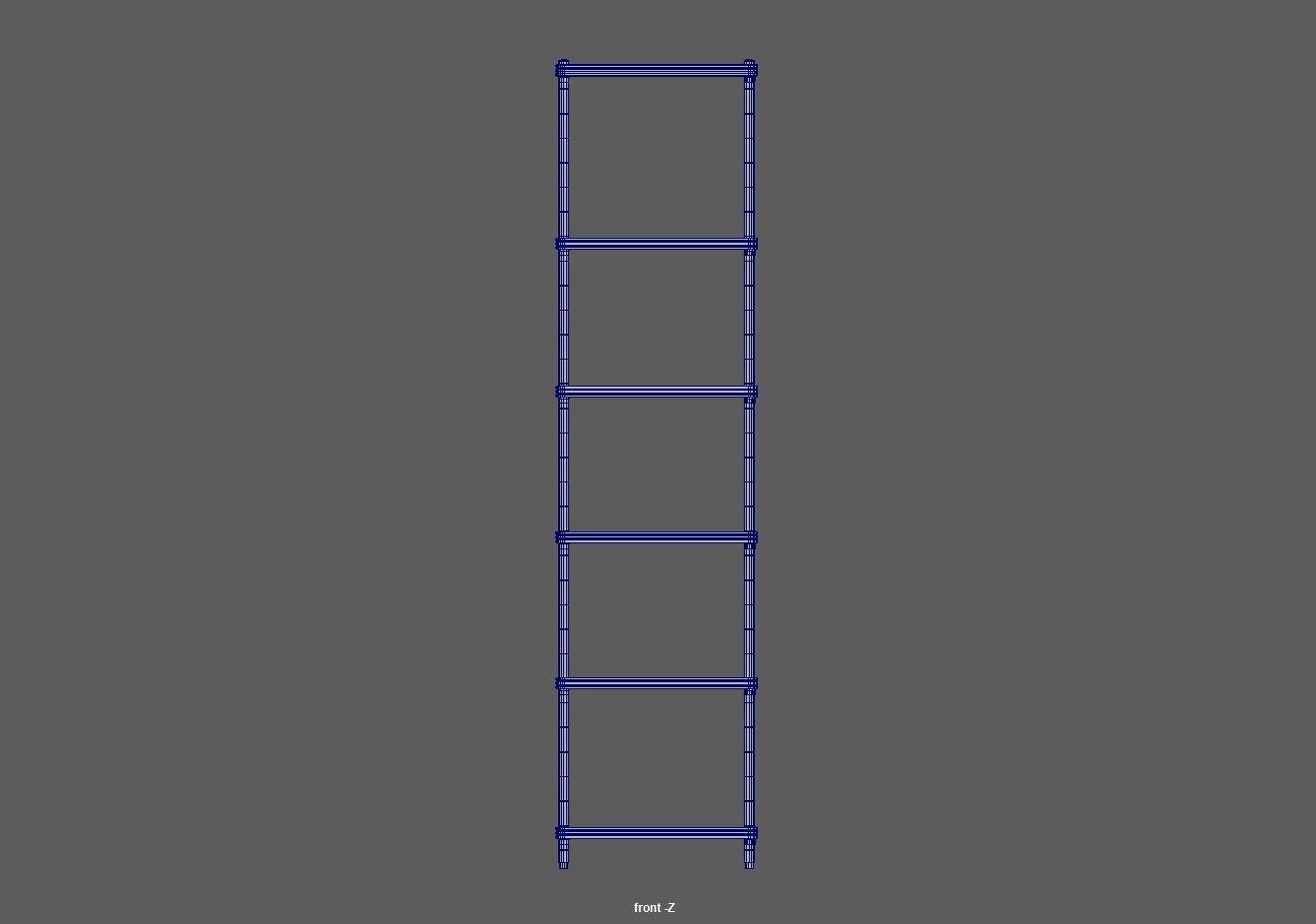 Kitchen rack shelf storage Low-poly 3D model_11