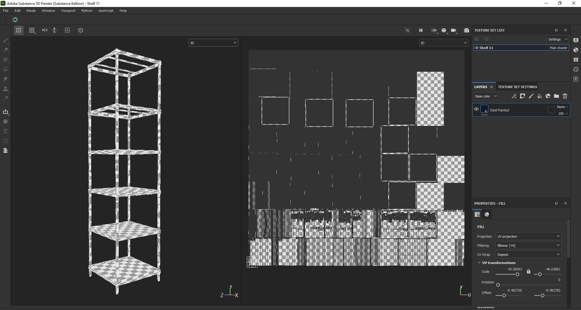 Kitchen rack shelf storage Low-poly 3D model_17