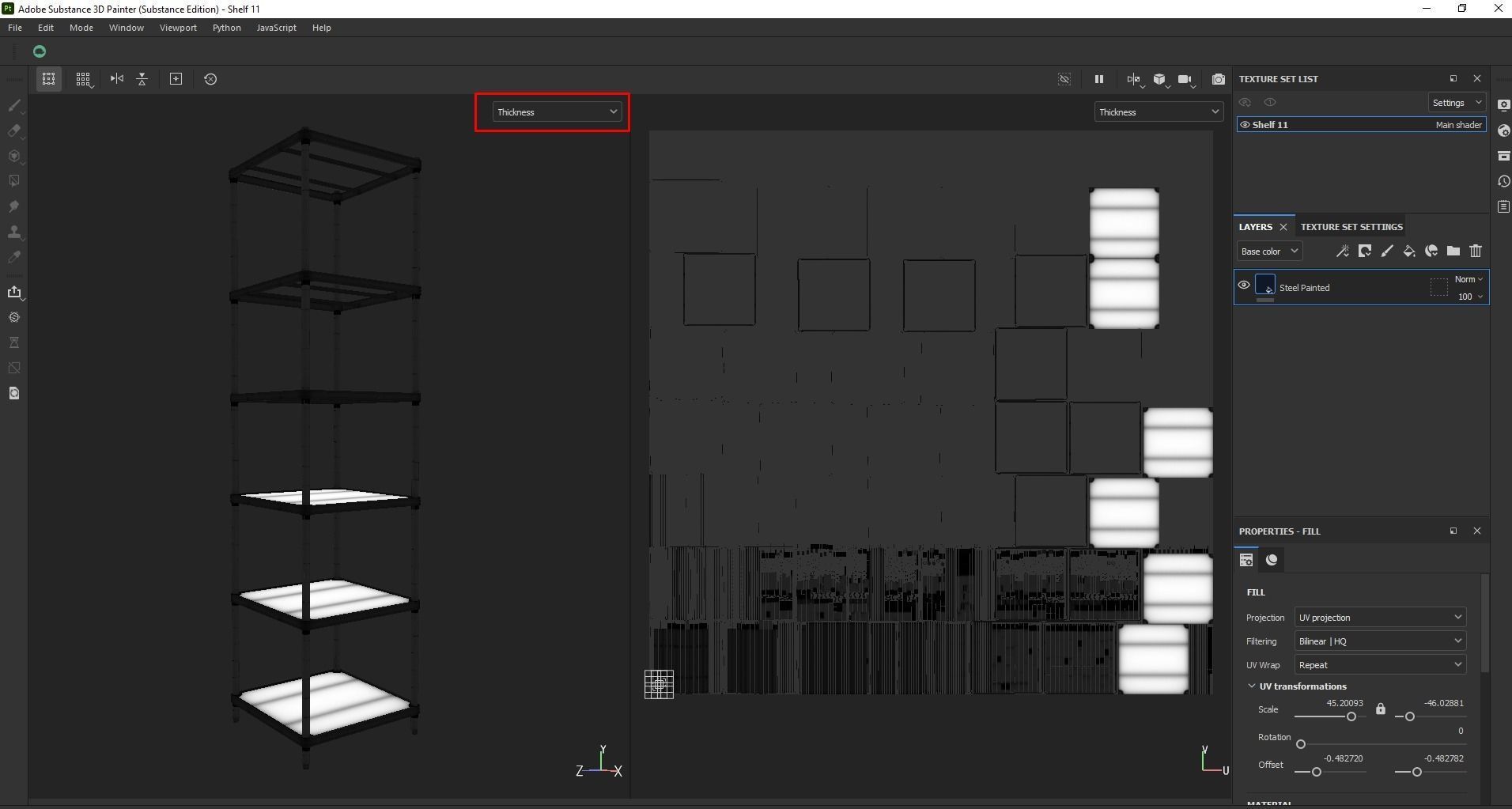 Kitchen rack shelf storage Low-poly 3D model_21