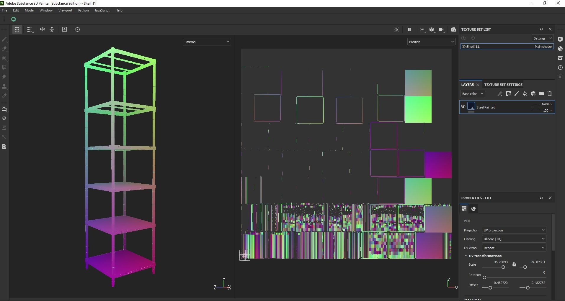 Kitchen rack shelf storage Low-poly 3D model_20
