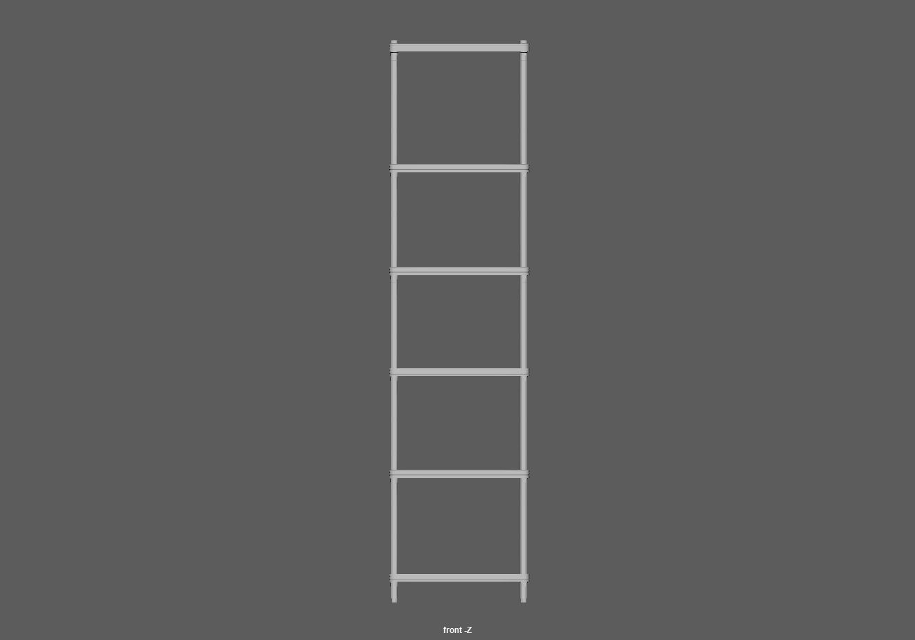 Kitchen rack shelf storage Low-poly 3D model_12