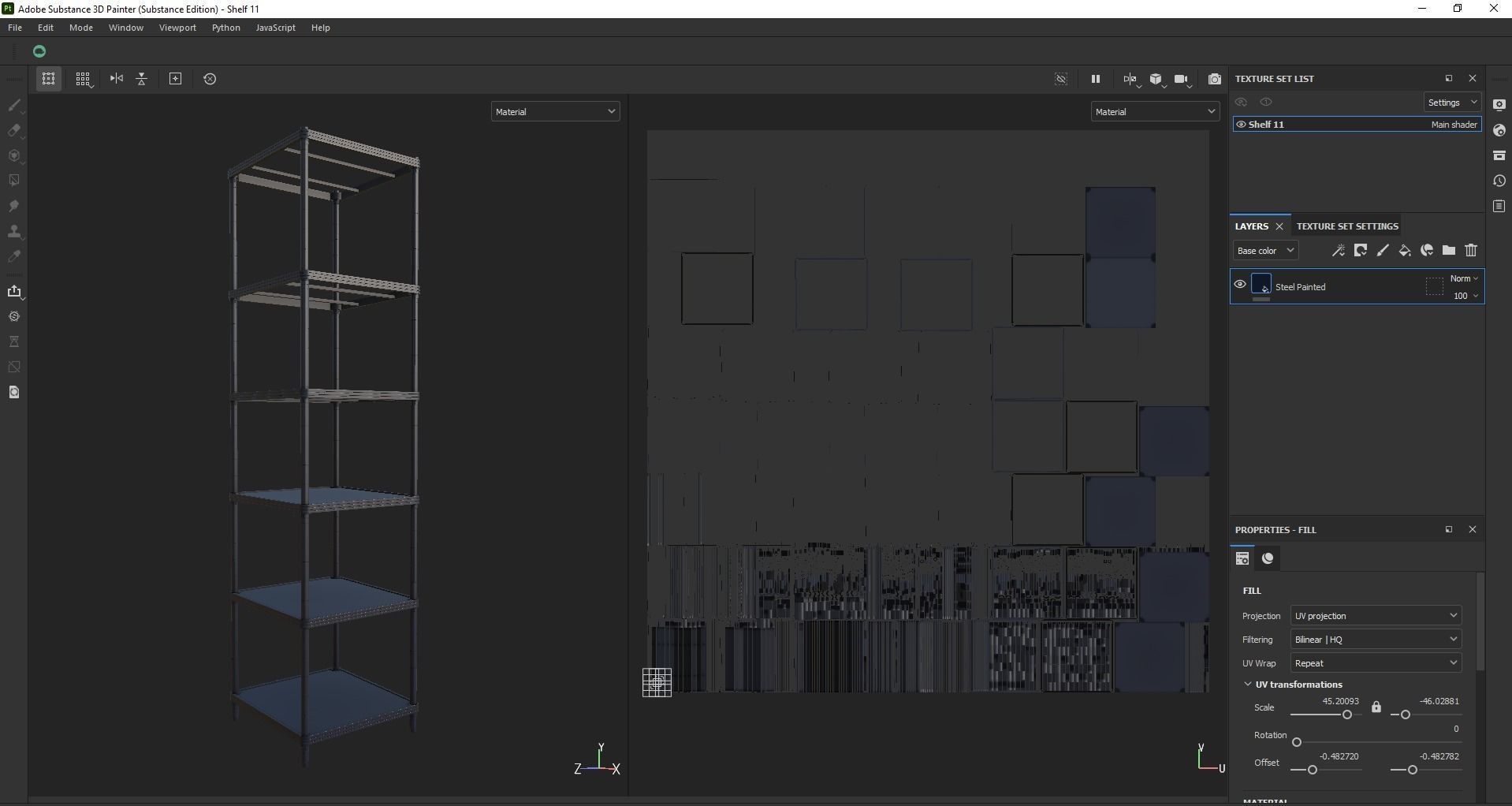 Kitchen rack shelf storage Low-poly 3D model_14