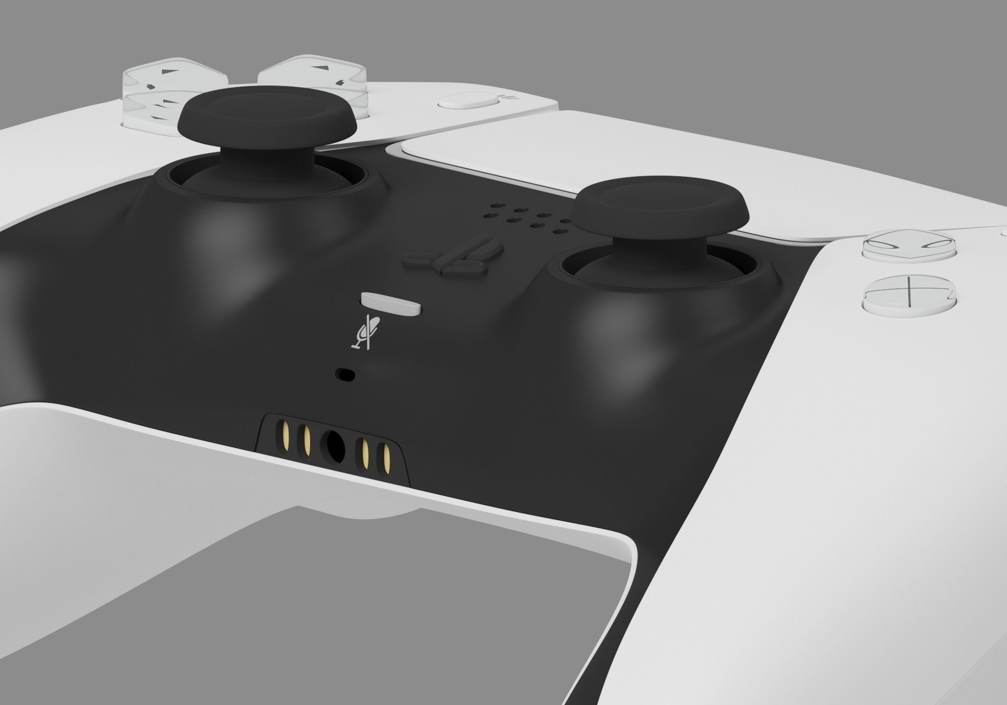 ps5 dualsense controller 3D model_9