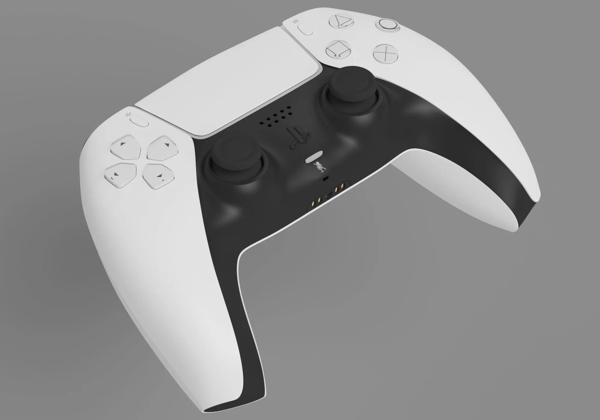 ps5 dualsense controller 3D model_0