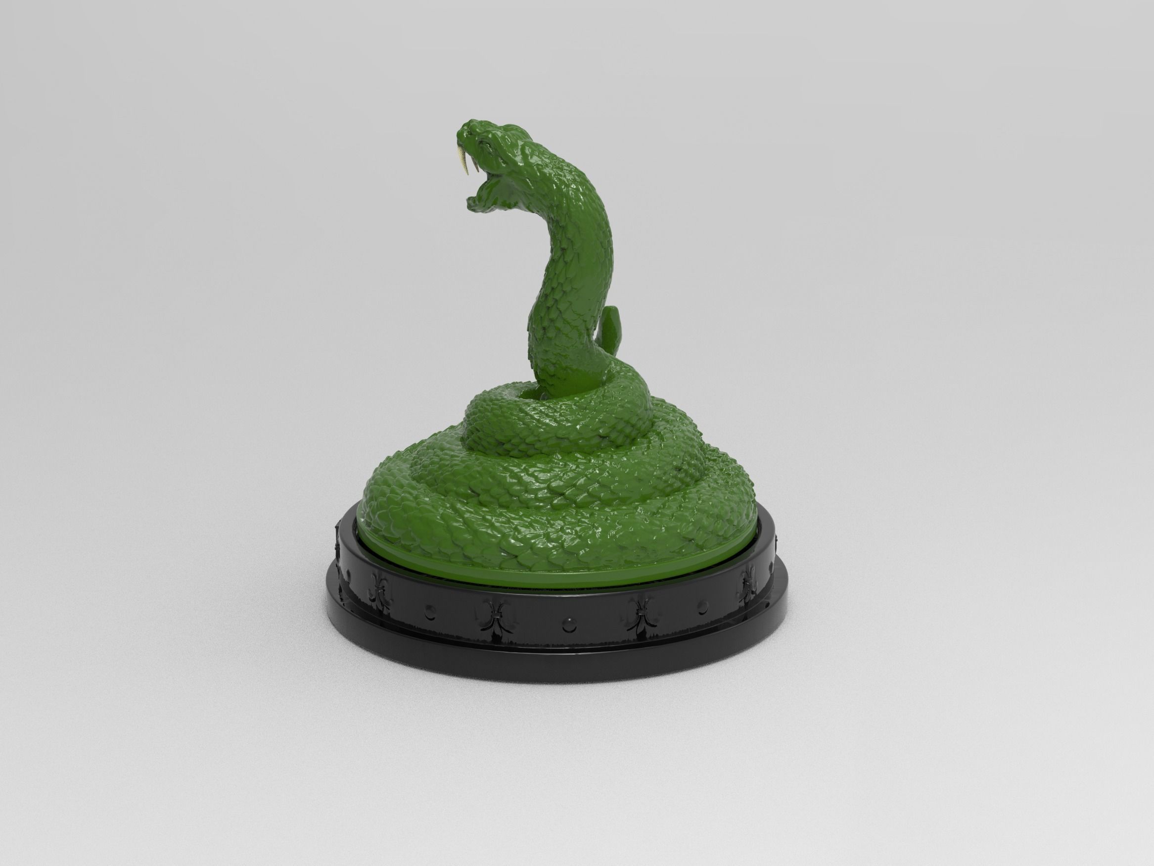 Nagini from Harry Potter - 3D Model File STL 3D print model 3D print model_4
