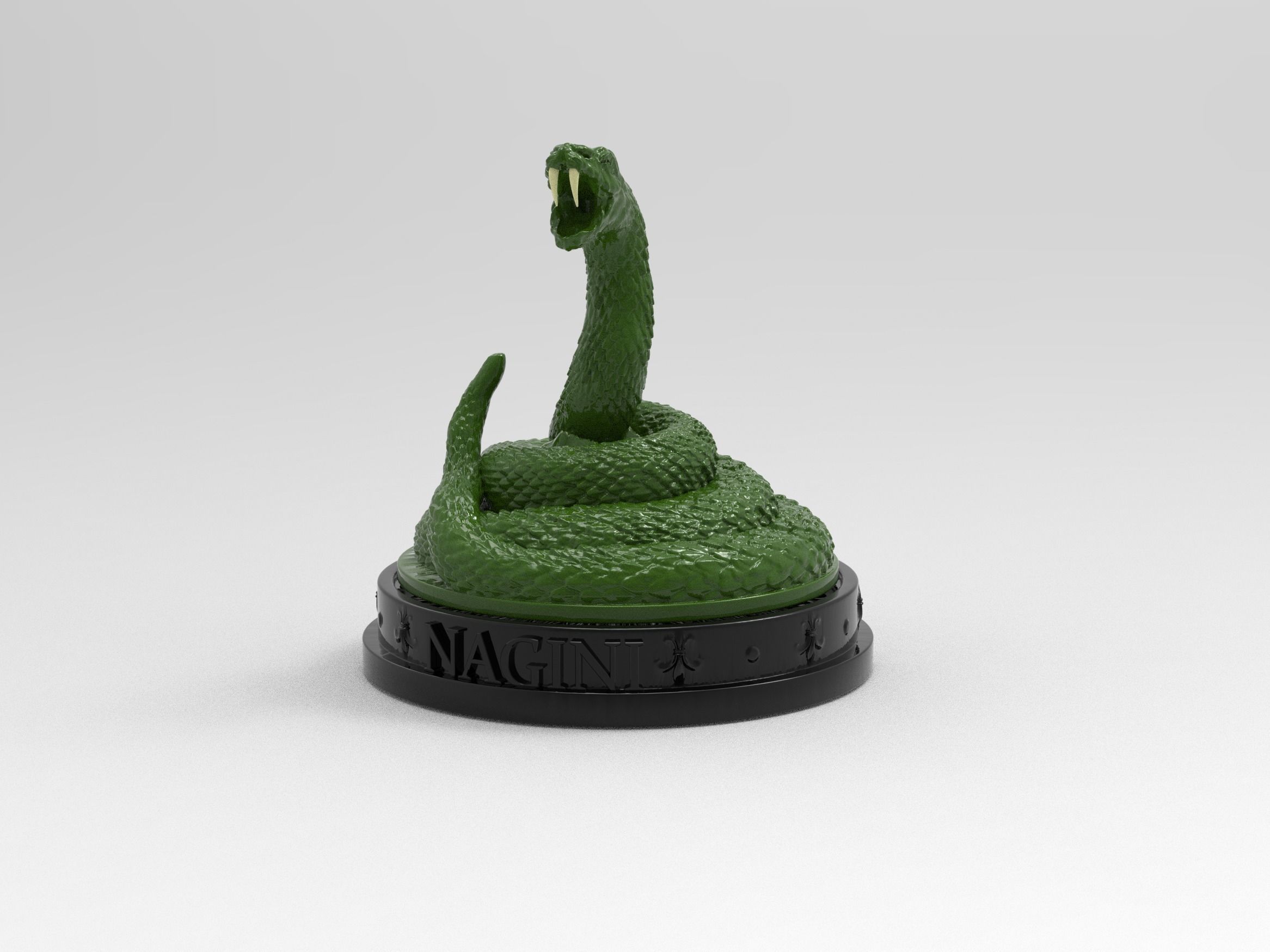 Nagini from Harry Potter - 3D Model File STL 3D print model 3D print model_5