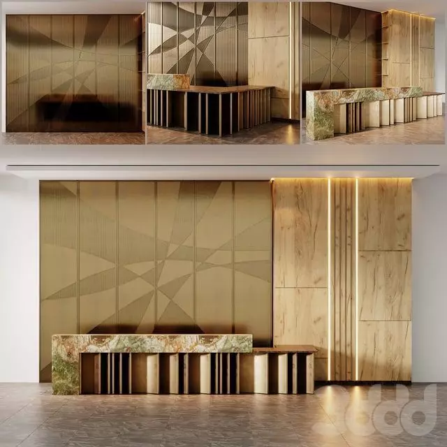 Luxurious Reception model 3D model_0
