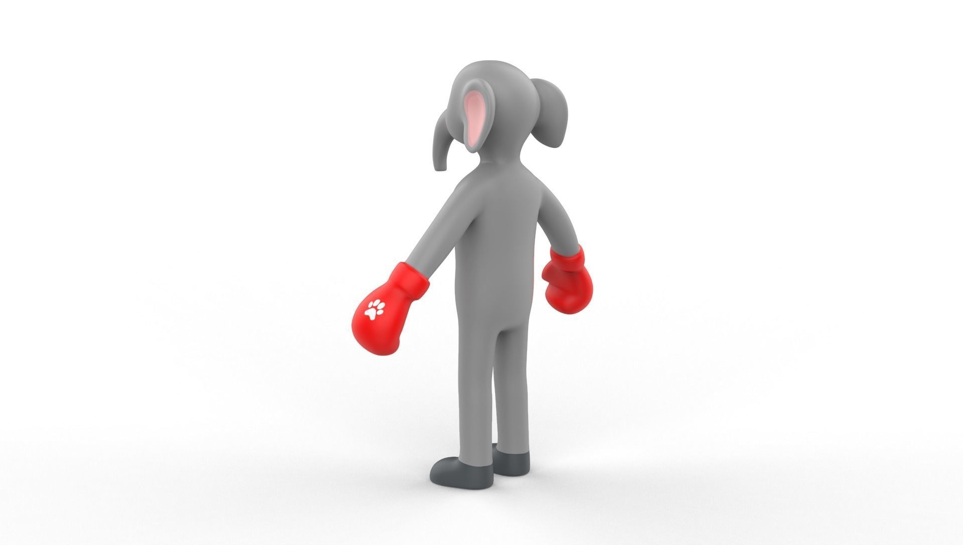 Boxing Elephant Animal Animated Low-poly 3D model_11
