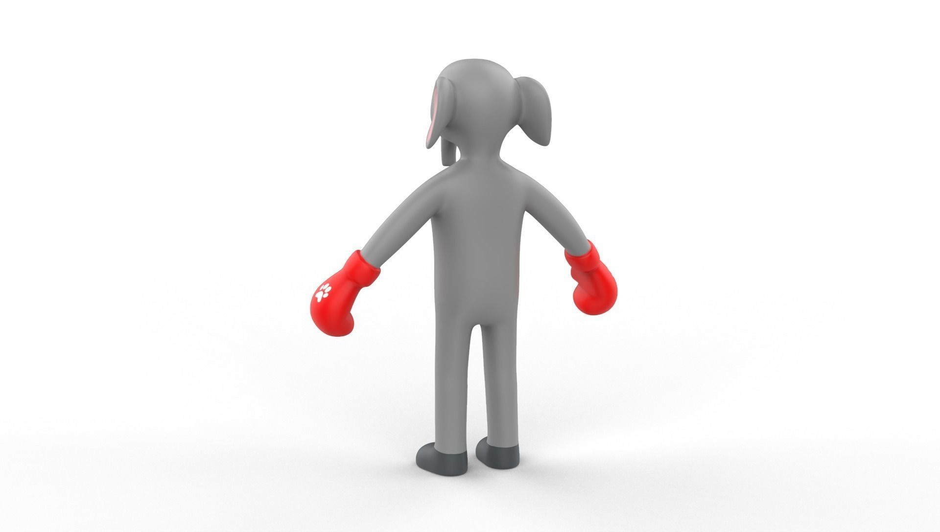 Boxing Elephant Animal Animated Low-poly 3D model_12