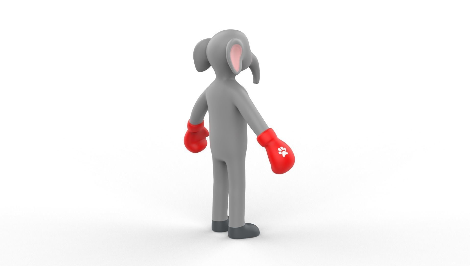 Boxing Elephant Animal Animated Low-poly 3D model_15
