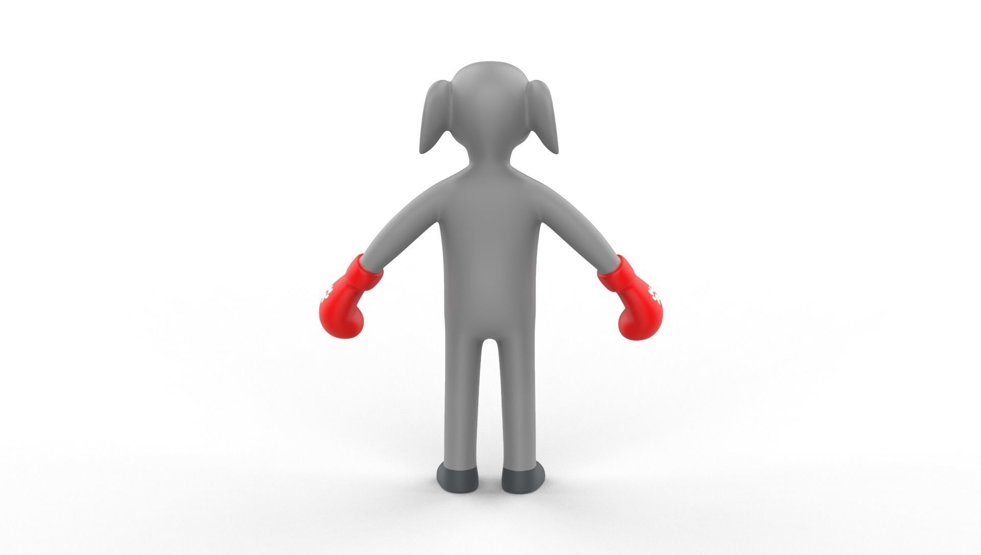 Boxing Elephant Animal Animated Low-poly 3D model_13