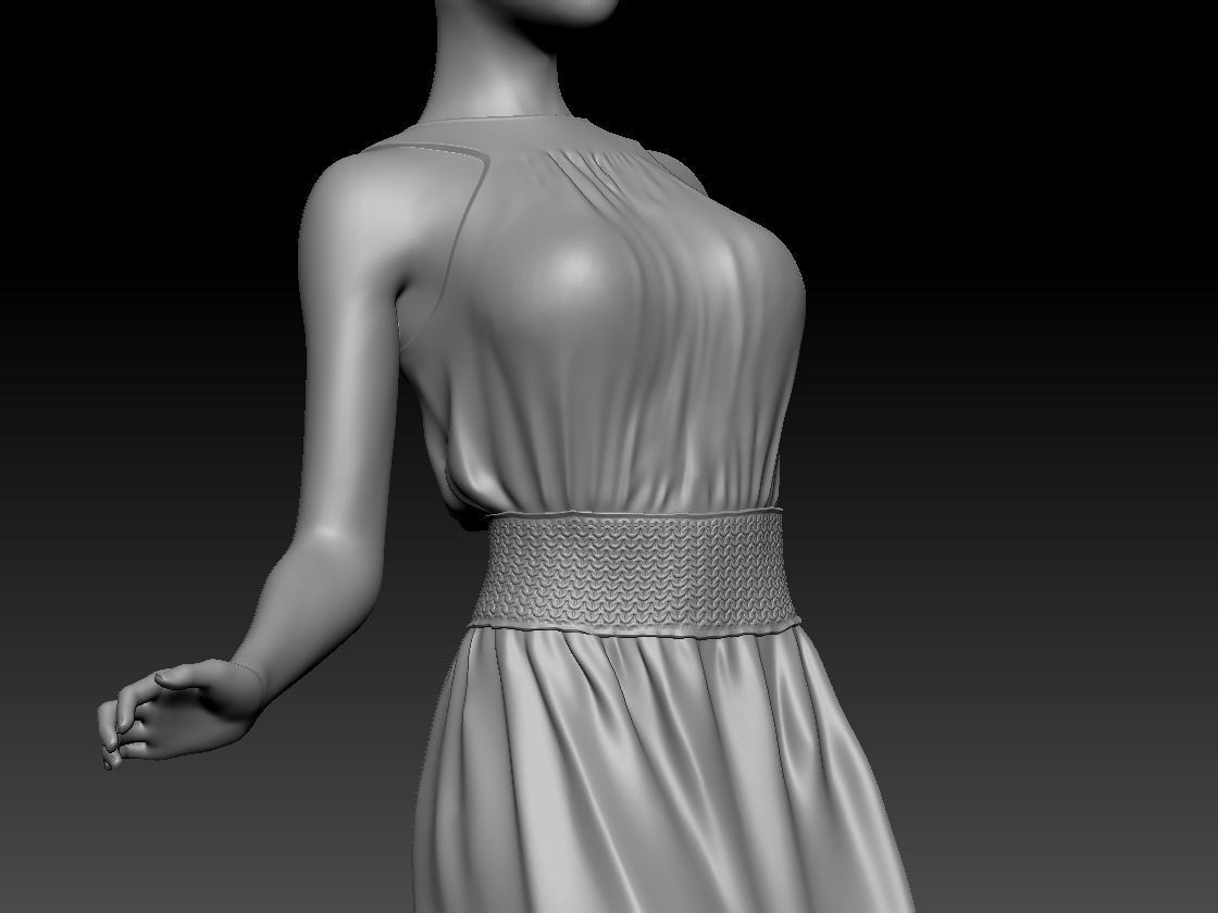 Princess 3D print model_4