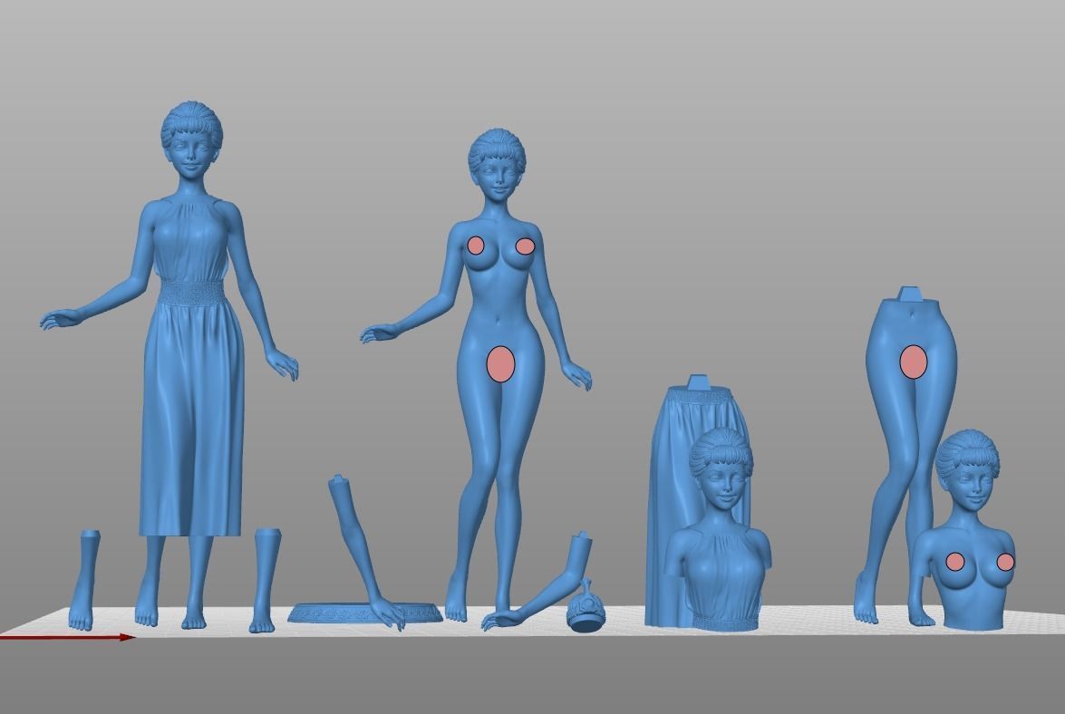 Princess 3D print model_8