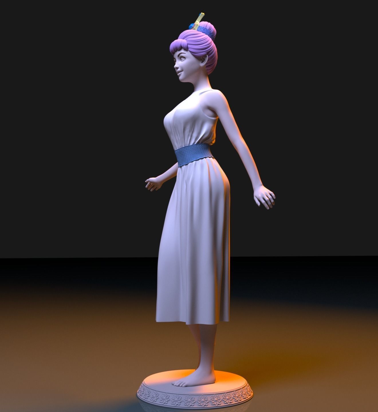 Princess 3D print model_10