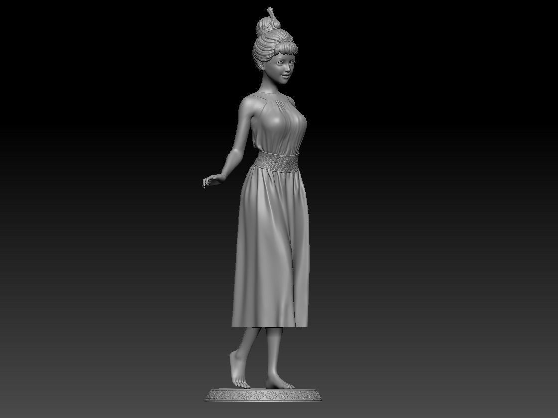 Princess 3D print model_2