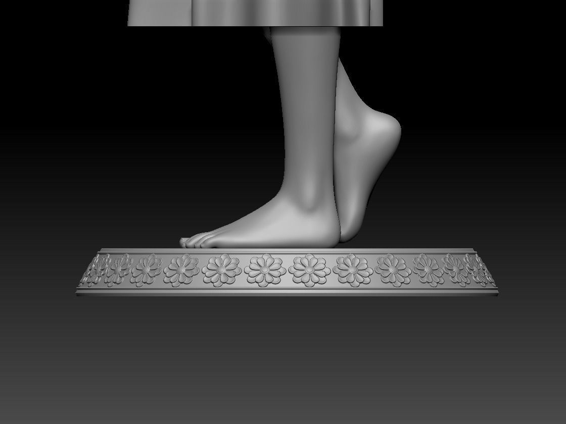 Princess 3D print model_3