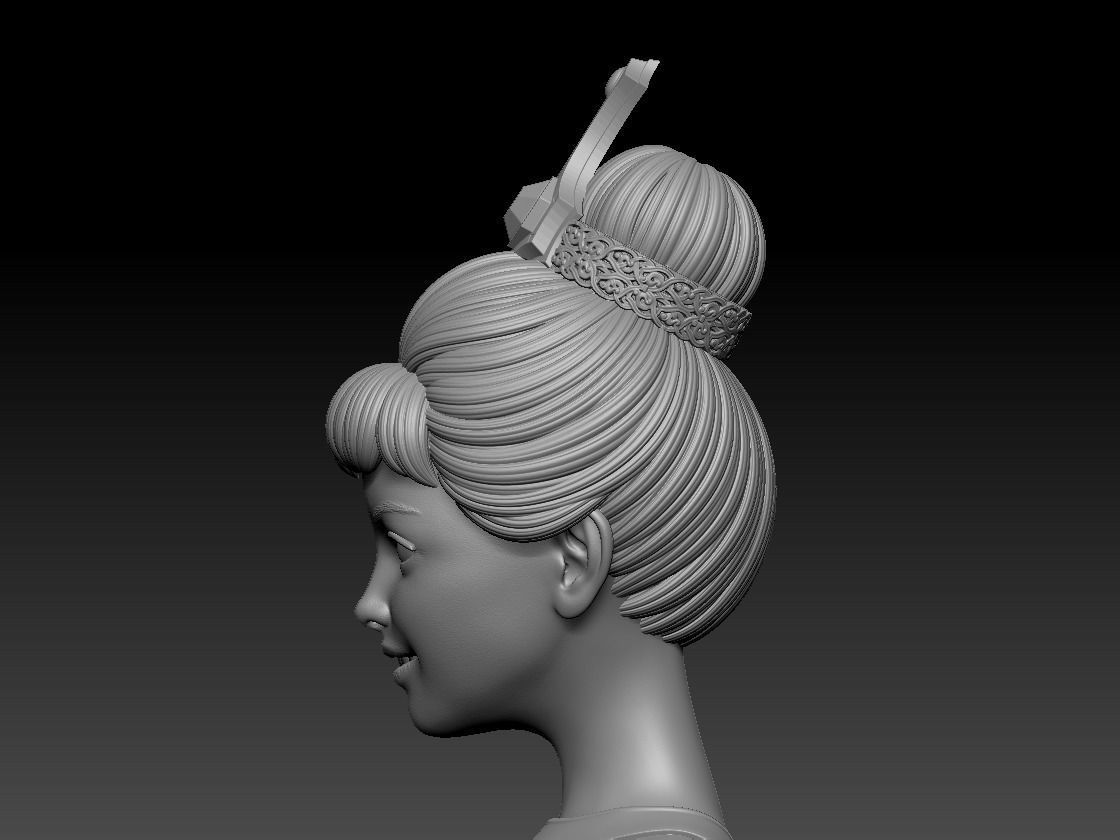 Princess 3D print model_6
