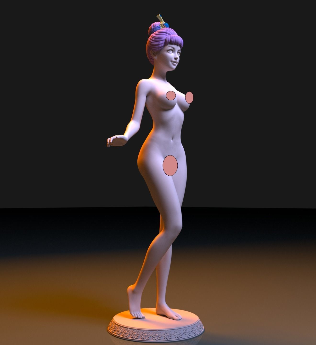 Princess 3D print model_11