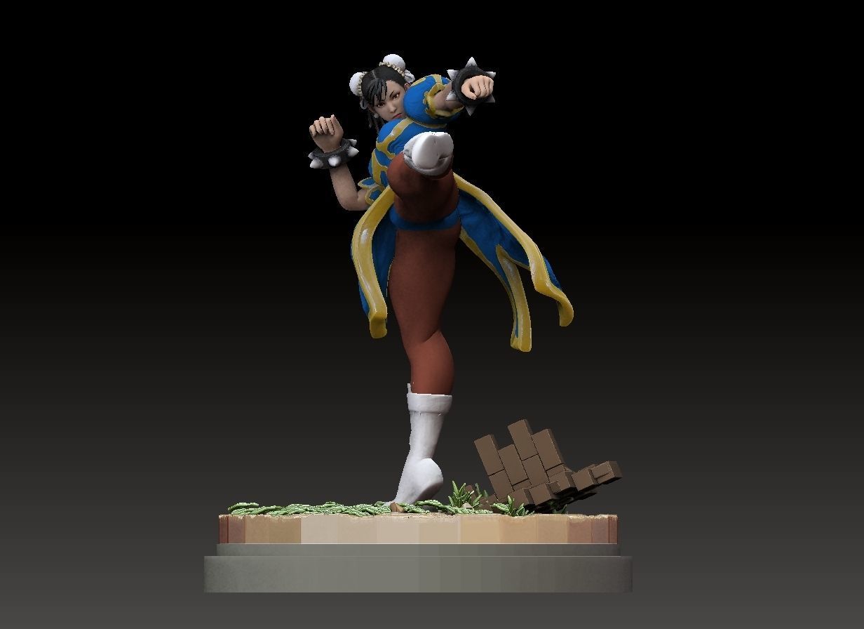 Chun-Li from Street fighter 3D model 3D printable | CGTrader
