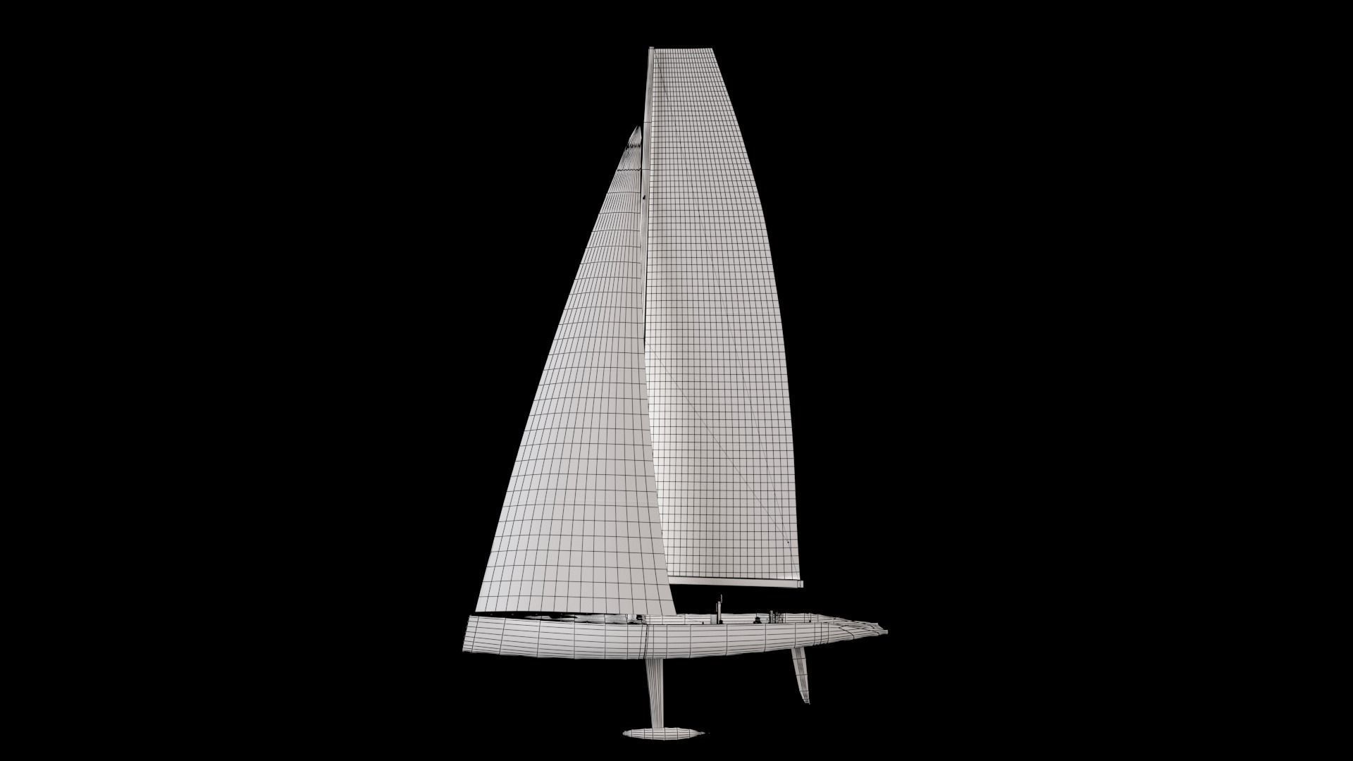 Sailing Yacht 3D model_6