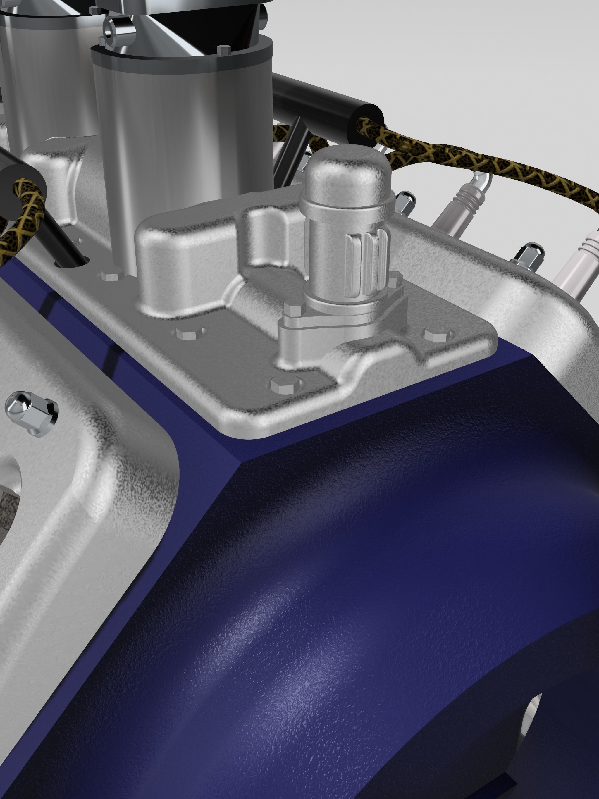 Lincoln V12 Engine Complete 4 Versions 3D print model_19