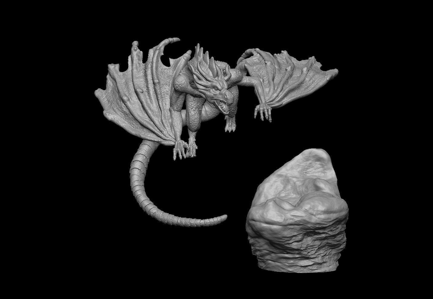Dragon Fantasy 3D print model_7