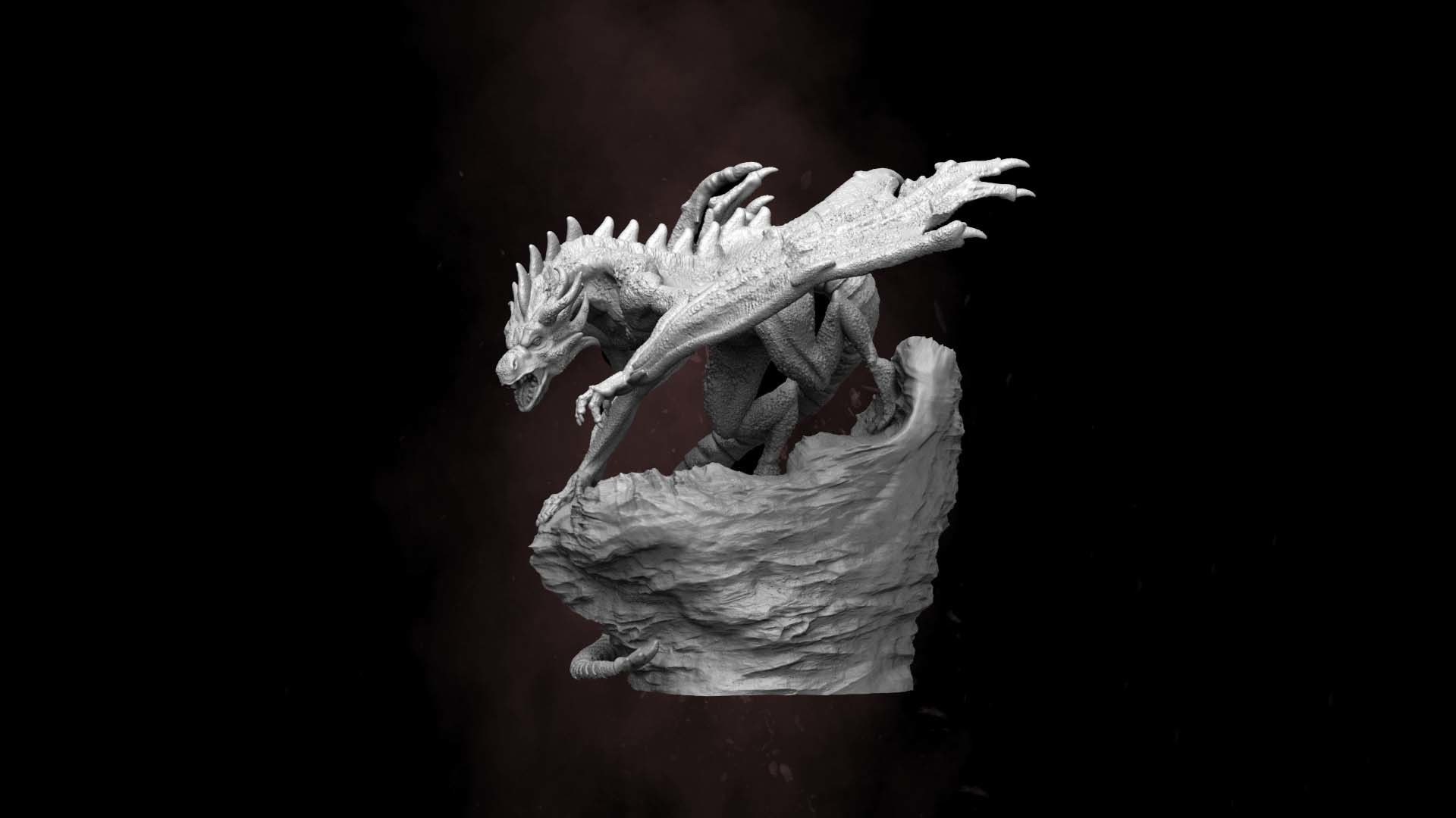 Dragon Fantasy 3D print model_5
