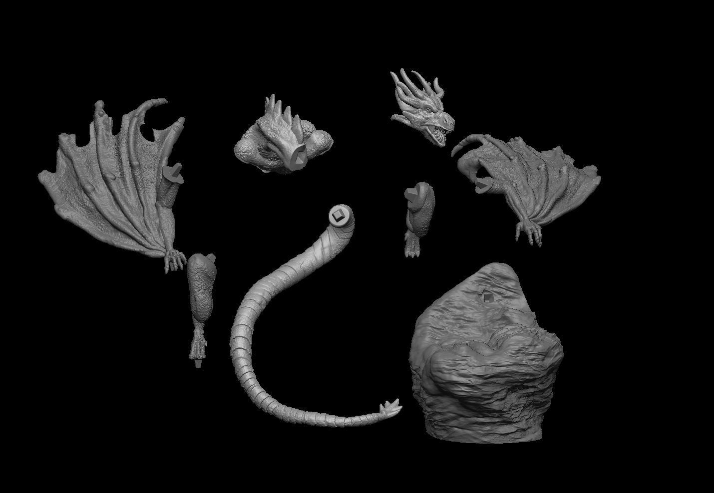 Dragon Fantasy 3D print model_6