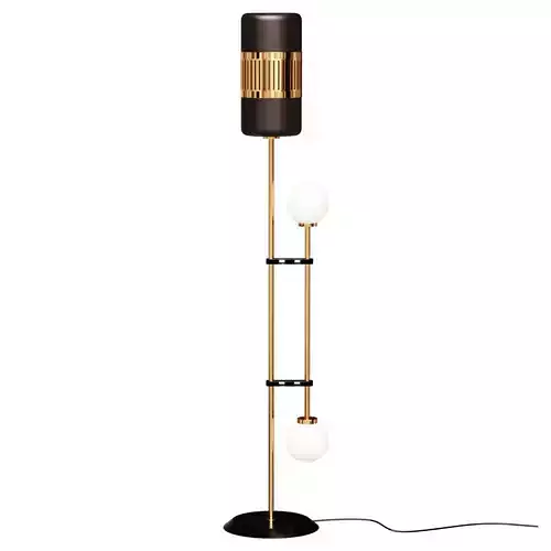 Lizak by Bert Frank floor lamp amber 3D model